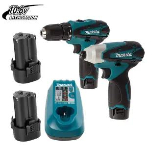 마끼다 10.8V 충전콤보세트 LCT204 드릴 임팩드라이버 TD090DZ DF330DZ