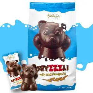 보브로 폴란드 그리즐리 밀크초콜릿 1kg_곰돌이 초콜릿(대용량)