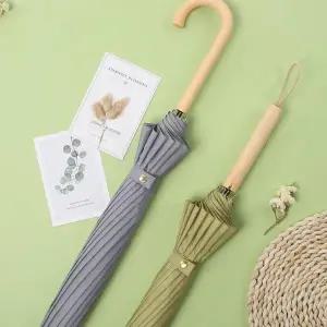 셀러허브 구미호뎐우산 살대많은 손잡이 자동 폰지 장우산 S11045327