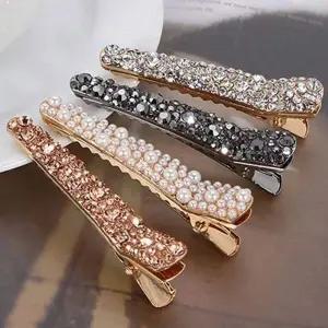 [골드스마일]포인트 큐빅 헤어핀 미니 진주 헤어핀 데일리 머리핀 여성 머리