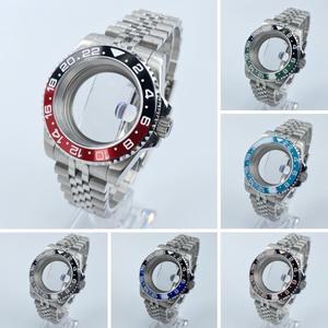 [호환품]NH35 40mm 다이버 시계 케이스 NH34/NH35/NH36 무브먼트용 SUB/GMT 사파이어 글라스 120클릭 베젤