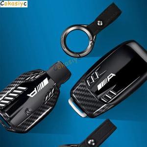 아연 합금 탄소 섬유 자동차 키 케이스 커버 체인 메르세데스 호환 벤츠 호환 AMG A B C E S 클래스 W204 W
