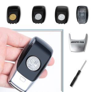 1PC 자동차 AMG 로고 키 쉘 보호 커버 메르세데스 호환 벤츠 호환 W212 W463 W205 W168 W177 GLC GLE CLA G