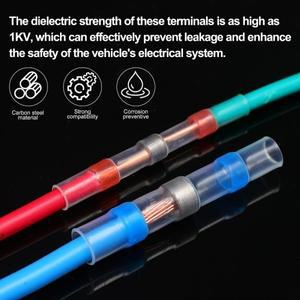 방수 솔더 씰 슬리브 스플 라이스 터미널 구리 열 수축 전선 버트 커넥터 AWG2218 와이어