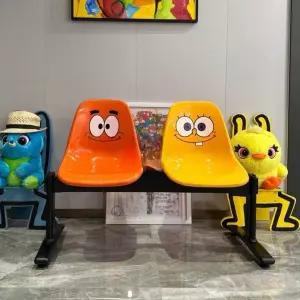 야외 버스정류장 의자 대기 벤치 웨이팅 야구장 카페 유광 2인용