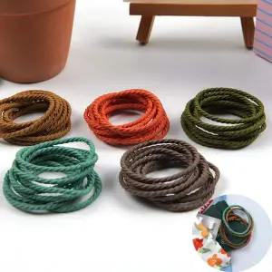 [셀러에이드]묶음 5색 여성 사무실 고무줄 머리끈 세트1P 학생