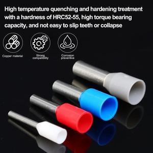 튜블러 크림프 터미널 절연 구리 케이블 핀 엔드 코드 와이어 커넥터 페룰 슬리브 어소트먼트 키트