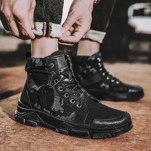 캐주얼 JZL527B2 카고 워커 하이탑 방한화 패션 부츠 스노우