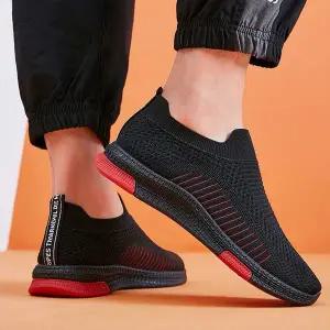 남자 PNS697G7 데일리 캐주얼 검정 슬립온 워킹화 스니커즈