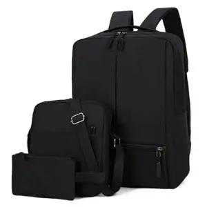 학생 직장인 회사원 세로줄 USB 백팩 3종 가방