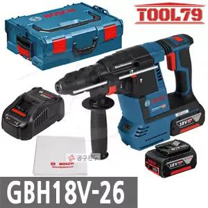 보쉬 GBH18V-26 충전 해머 드릴 18V 5.0Ah 2개 SDS PLUS 함마 햄머