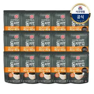 해표 더고소한 자반김 돌자반 80g(40g x2) x15개 /반찬