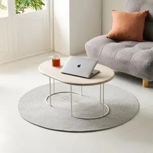 히트가구 C1201 라운드 소파 테이블 800 3colors