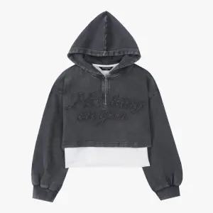 [행복한백화점][더데이걸]워싱 크롭  후두 나시 세트  TGMH25W01