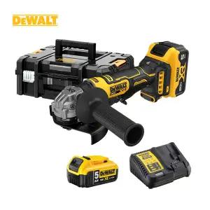 디월트 DCG404P2 20V 충전 슈퍼슬림 그라인더 패들스위치 125mm 배터리 2개