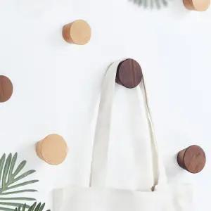 원목후크 나무후크 우드후크 벽옷걸이 원형 호두나무 나무후크 우드후크