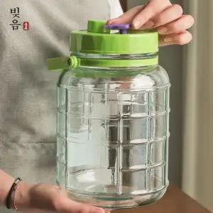 매실병 빚음 숨쉬는 효소병 과실주병 3L 5L 8L 과실주병 유리술병 담금주병