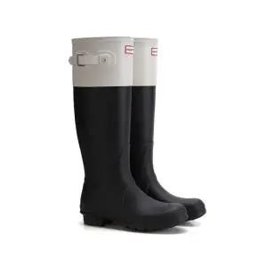 HUNTER WOMEN 오리지날 컬러 블럭 톨 레인부츠 - 블랙캐스트 WFT2272RMABCA 176162