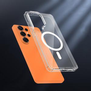 삼성 갤럭시 S26 S25 S24 S23 S22 S21 S20 플러스 울트라 엣지용 맥세이프 충격 자석 케이스 FE 커버 투명 방지