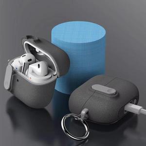 삼성 갤럭시 버즈 3 프로용 키체인이 있는 이어폰 케이스 안전 스위치 잠금 분실 방지 블루투스 이어폰 커
