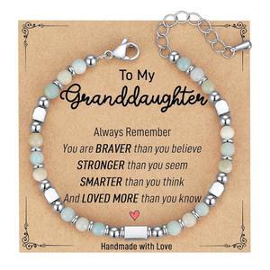 아리아호젤 발렌타인데이 선물 /틴 걸스/그녀 여성 작은 보석 구슬 팔찌 10대 소녀 트렌디한 아이템 영감 카드 포함