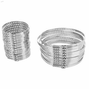 24개 자동차 CV 부트 클램프 조절 스테인레스 스틸 액슬 조인트 키트 드라이브 샤프트 클립 25-50mm 50-