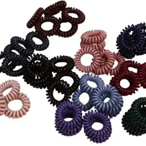 전화선 머리끈 대용량 고무줄 무매듭 헤어끈 머리고무줄 고무밴드 똥머리 헤어고무줄