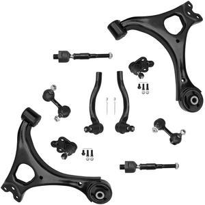 [미국배송] IRONTEK 10PCS 프론트 서스펜션 키트 하부 컨트롤 암 볼 조인트 스윙 바 엔드 링크 내부 및 외부 타이 로드 2006년 2007년 2008년 2009년 2011년 혼다 시빅용 1.8L 모델에만 적합