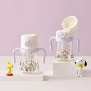 락앤락 유아 양손 빨대컵 스누피 리틀럽 원터치 물병 역류방지 MNA