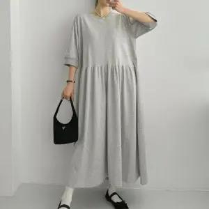 H스타일 OP)플레이원피스 봄 간절기 원피스 OPS 오버핏 빅사이즈 임부복 데이트룩 홈웨어