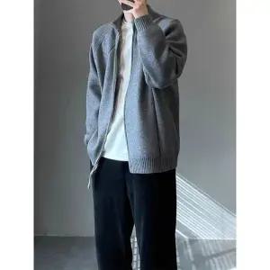 집업 차이나 춘추 카디건 남성 블랙 니트 패피3