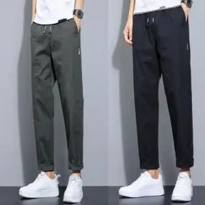 캐주얼 고무줄 면바지 남자 밴딩 슬랙스 편한바지