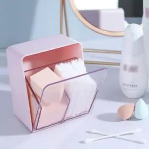 best 다용도 벽걸이 2칸 투명 정리함 소품 수납함