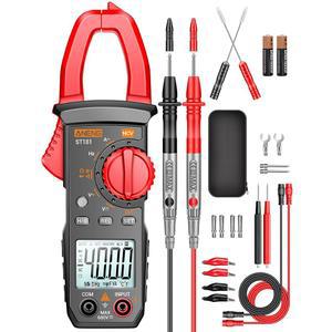 NCV 암페어 옴 전압으로 AC 전류, AC/DC 전압, 정전 용량, 저항, 다이오드, 연속 주파수 백라이트 전기 공구를 측정하는 ANG 디지털 클램프 미터 멀티미터 테스터 4000 카운트