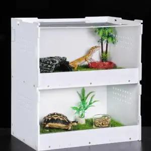 파충류 도마뱀 사육장 달팽이 키우기 은신처 소형