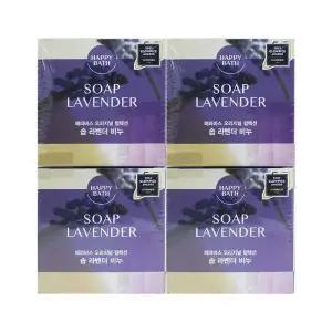 [알티피아]해피바스 오리지널 컬렉션 솝 라벤더 비누 90g 4개입