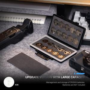 호환 JJC 대용량 배터리 보관 케이스 CR2032 CR2016 코인 셀 방수 정리함 홀더