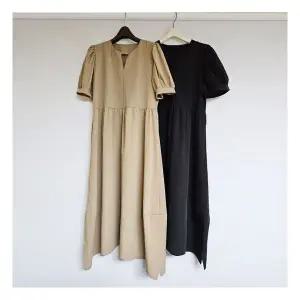 브이넥 퍼프소매 롱원피스 빅사이즈 임산부원피스 임부복 176963