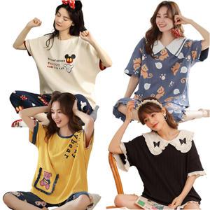 여성잠옷 여자 여름 잠옷 세트 원피스 공주 상하세트 쉬폰