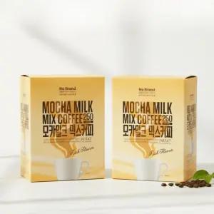 노브랜드 모카밀크 믹스커피 250개입 X 2box 부드러운
