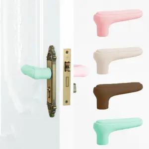 1P 2P 문고리커버 현관 정전기방지 방문 일자형 실리콘 폼폼 손잡이커버
