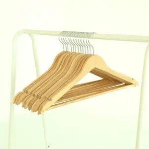 고급 원목 옷걸이 우드 나무 옷걸이 바지걸이 나무옷걸이 원목옷걸이