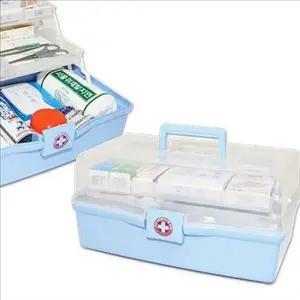 서랍형 구급함 세트 가정용 응급 키트 상비약 비상약 보관함 투명