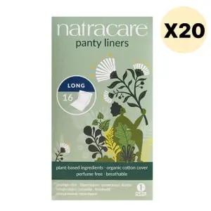 나트라케어 대용량 팬티라이너 생리대 롱형 16매 X 20