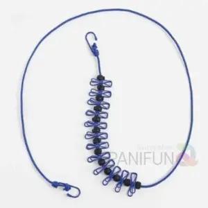 빨래집게 빨랫줄 2p 블루 캠핑빨래줄 캠핑빨래집게 마당빨래줄 백패킹빨래줄 야외용빨랫줄