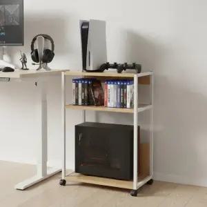 이동식 3단 수납 다용도 선반 받침대