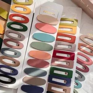 10피스 1세트 똑딱헤어핀 DS-BLH31 사각헤어핀 라운드헤어핀 똑딱이핀 세트헤어핀