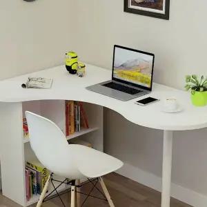 코너책상 라운드 ㄱ자 1m 숙소 캐비닛 공간활용 원룸 테이블