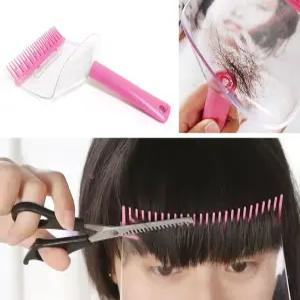 기타헤어소품 앞머리 셀프 컷팅기 자르기 툴 가이드 도구 1P 투명 페이스 쉴드