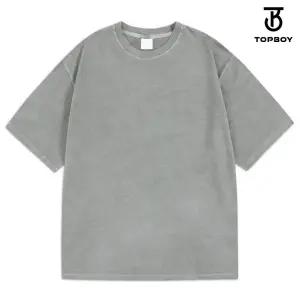 빅사이즈 에센셜 오버핏 피그먼트 반팔티셔츠 (SU656)